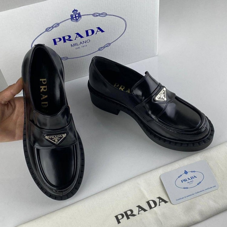 PRADA LACED DERBY SHOES SİYAH